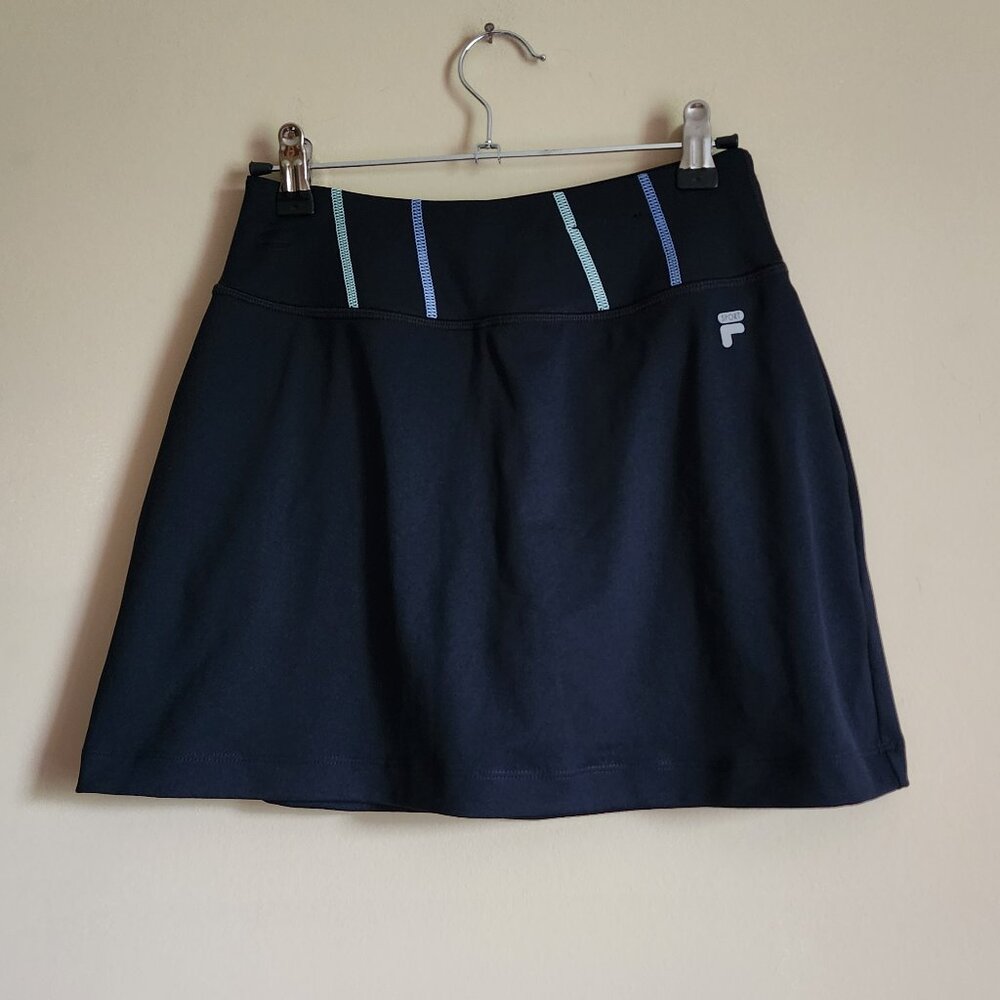 FILA Women’s Black Tennis Skirt With Underneath Shorts Size XS